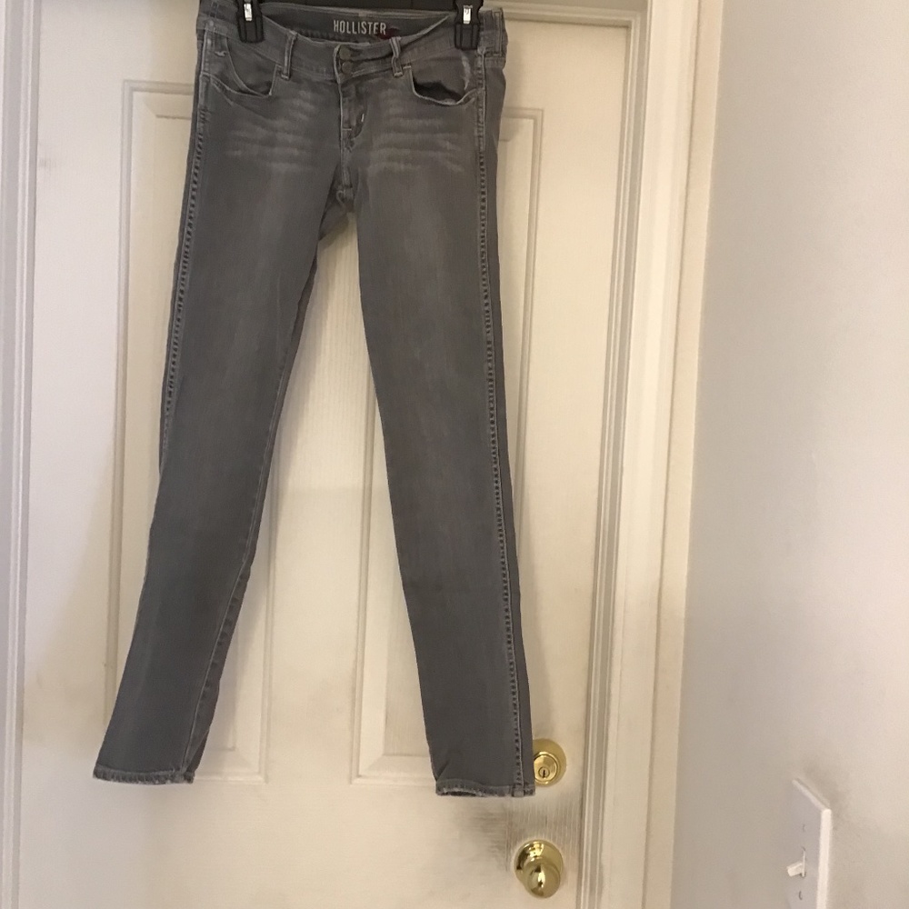 Hollister Grey Stretch Skinny Jeans- Size 3